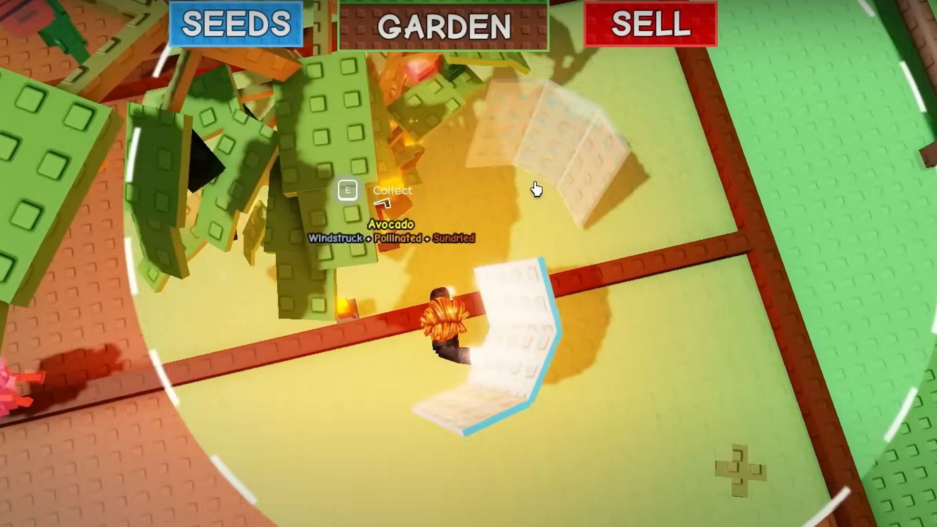 Place the mirrors next to high-value crops (Image via Roblox)